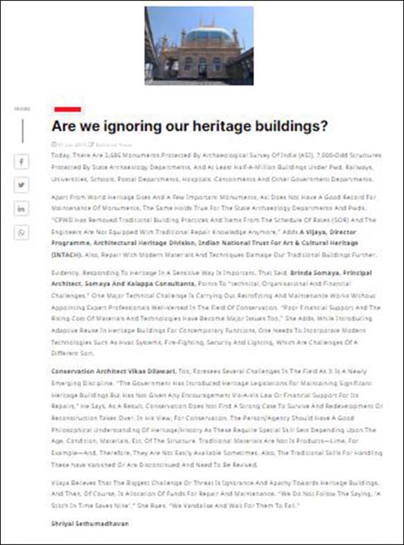 Are we ignoring our heritage building? , Construction World